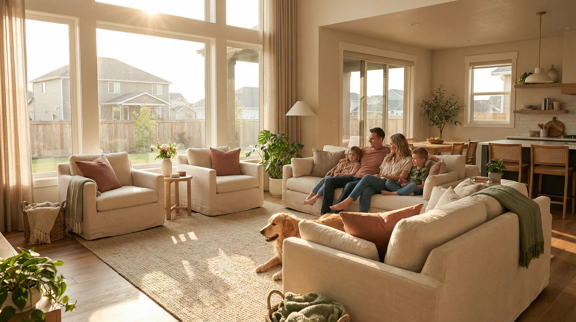 Western PA family enjoying comfortable indoor air quality after Aeroseal sealing